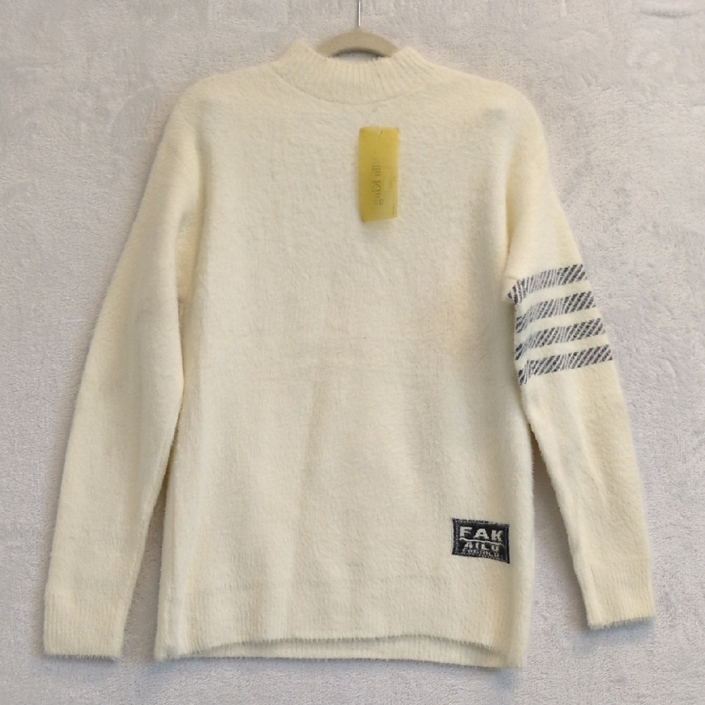 Atila King Women's Fuzzy‎ Knit Preppy Sweater Size M